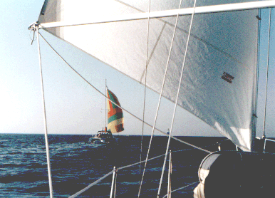 Sailing down the Intracoastal Waterway