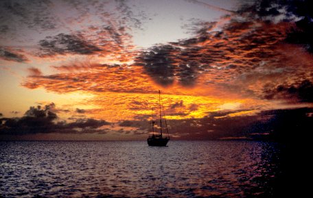 Sunset at a Bahamian Out Island