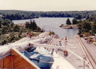 Marine railway at Big Chute