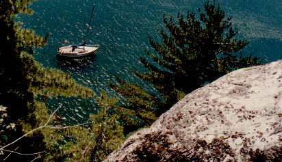 Anchored in Covered Portage Cove